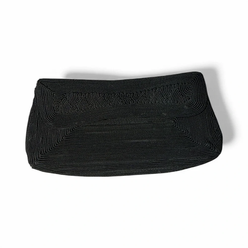 Vintage Elegant Black Clutch